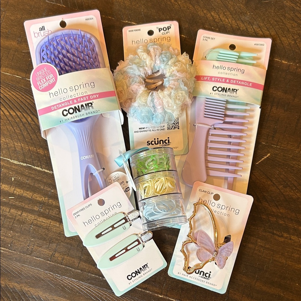 Hello Spring Conair Kids Hair Accessory Set - Purple and Gold